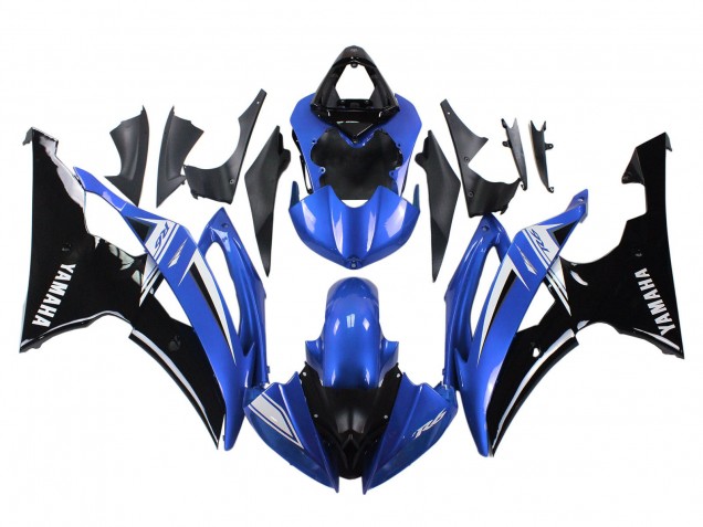 Carenado Moto Yamaha YZF 600 R6 2008-2016 - Blanco Azul Negro Brillante