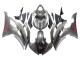Carenado Moto Yamaha YZF 600 R6 2008-2016 - Gris Mate Rojo Calcomanías