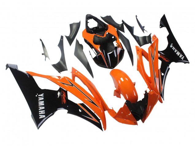 Carenado Moto Yamaha YZF 600 R6 2008-2016 - Naranja Negro