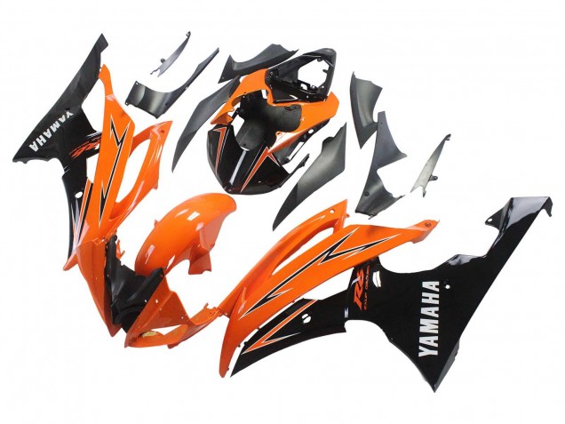 Carenado Moto Yamaha YZF 600 R6 2008-2016 - Naranja Negro