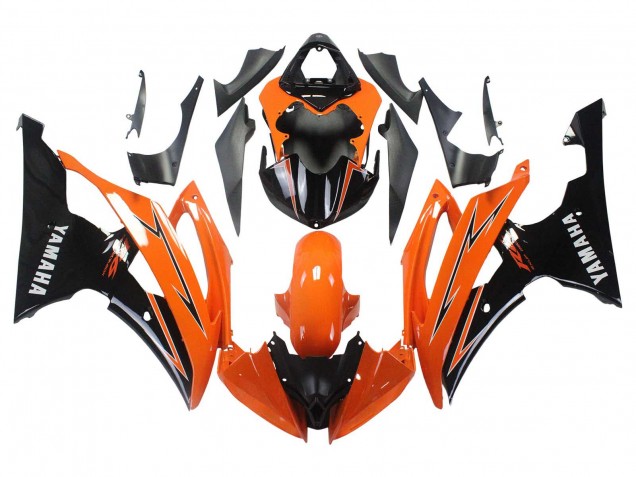 Carenado Moto Yamaha YZF 600 R6 2008-2016 - Naranja Negro