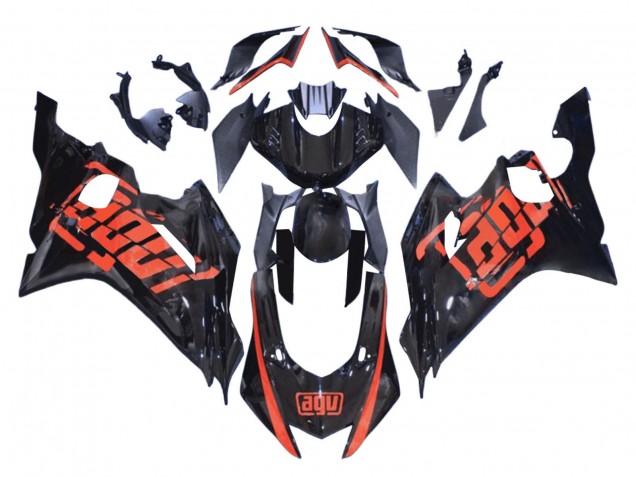 Carenado Moto Yamaha YZF 600 R6 2008-2016 - Rojo Negro Brillante