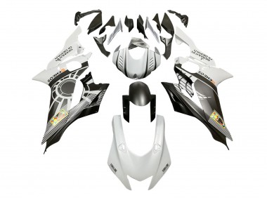 Carenado Moto Yamaha YZF 600 R6 2017-2023 - Blanco Gris Negro Mate ENEOS Semakin Didepan
