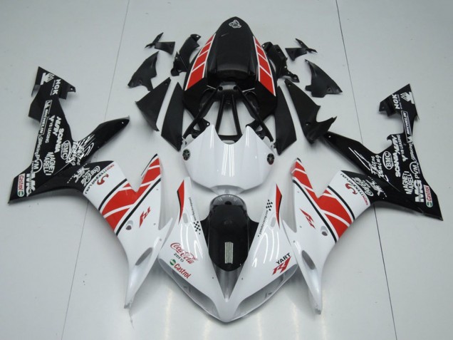 Carenado Moto Yamaha YZF R1 2004-2006 - Blanco Rojo Negro Castrol