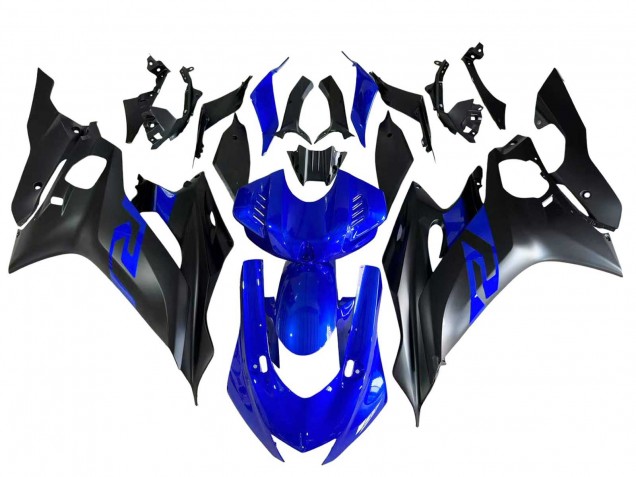 Carenado Moto Yamaha YZF 600 R6 2017-2023 - Azul Negro Mate