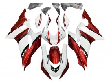 Kits Carenados Moto Yamaha YZF 600 R6 2017-2023 - Blanco Rojo Negro