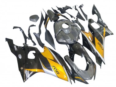 Carenado Moto Yamaha YZF 600 R6 2017-2023 - Oro Negro FibraCarbono