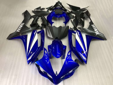 Carenado Moto Yamaha YZF R1 2007-2008 - Azul Blanco Negro Mate