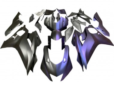 Carenado Moto Yamaha YZF 600 R6 2017-2023 - Negro Mate Púrpura