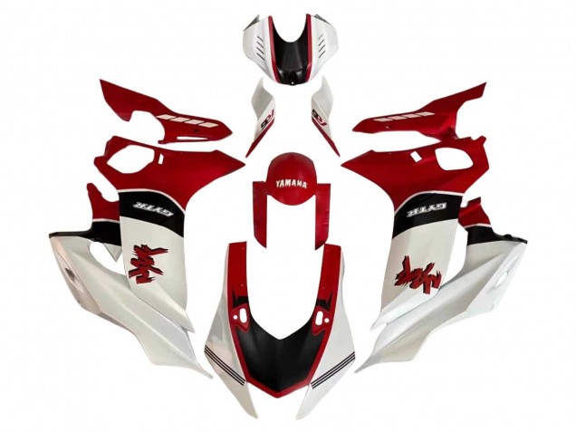 Carenados Moto Yamaha YZF 600 R6 2017-2023 - Blanco Rojo Negro