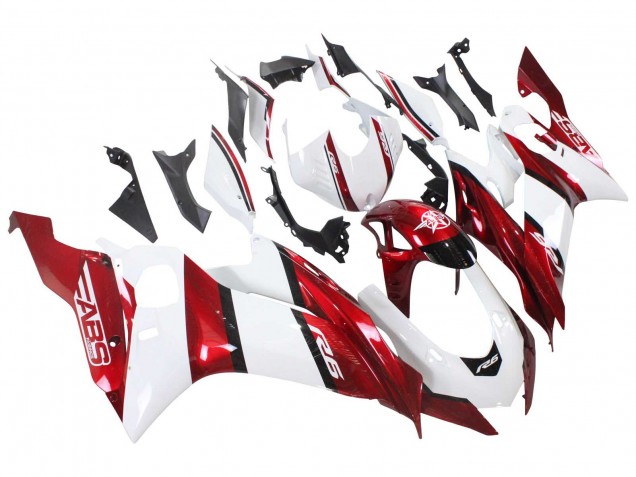 Carenado Moto Yamaha YZF 600 R6 2017-2023 - Blanco Rojo Negro