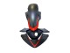 Carenado Moto Honda CBR250RR 2011-2015 - Negro Mate Rojo Raya
