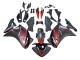Carenado Moto Honda CBR250RR 2011-2015 - Negro Mate Rojo Raya