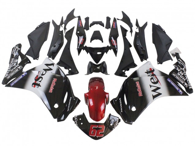 Carenado Moto Honda CBR250RR 2011-2015 - Negro Brillante Blanco West Rojo HRC 62