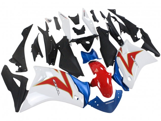 Carenado Moto Honda CBR250RR 2011-2015 - Blanco Rojo Azul Claro