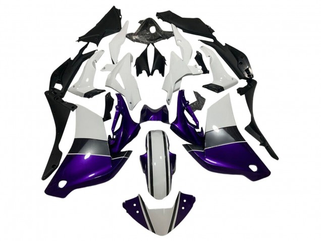 Carenado Moto Honda CBR250RR 2011-2015 - Blanco Púrpura Oscuro Negro