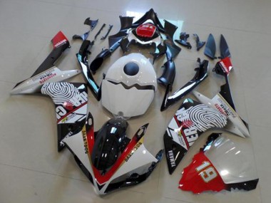 Carenado Moto Yamaha YZF R1 2007-2008 - Blanco Rojo Negro Amarillo Dark Dog