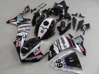 Carenado Moto Yamaha YZF R1 2007-2008 - Blanco Negro Rojo Volvo Fimer Sterilgarda