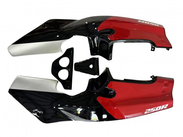 Carenado Moto Honda NSR250R 1988-1989 - Plata Rojo Negro Brillante