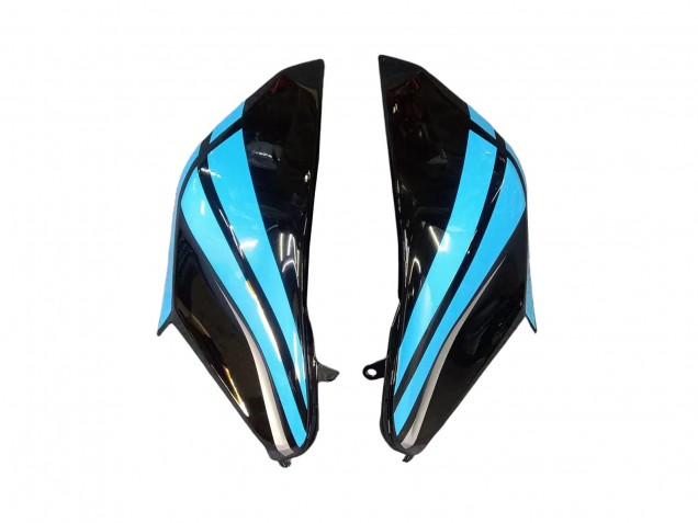 Carenado Moto Kawasaki Z800 2013-2018 - Azul Claro Negro Brillante