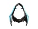 Carenado Moto Kawasaki Z800 2013-2018 - Azul Claro Negro Brillante