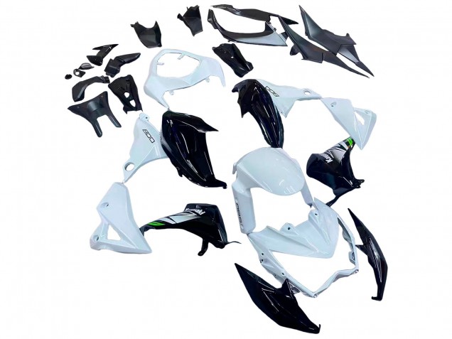 Carenado Moto Kawasaki Z800 2013-2018 - Blanco Negro Brillante Verde