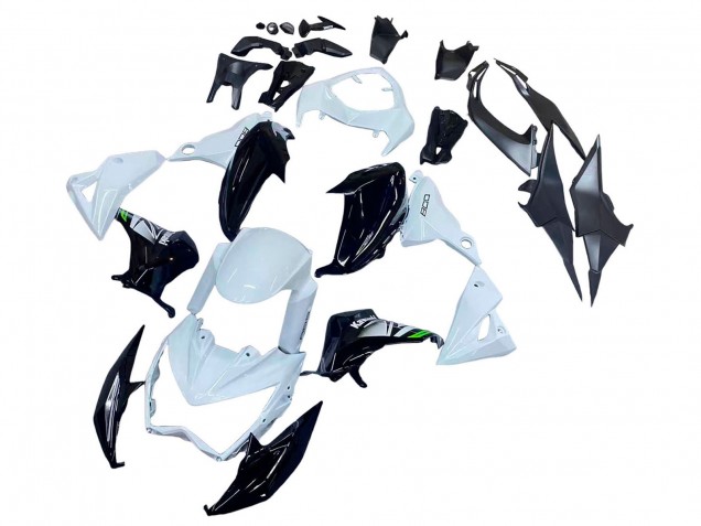 Carenado Moto Kawasaki Z800 2013-2018 - Blanco Negro Brillante Verde