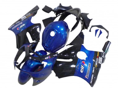 Carenado Moto Kawasaki ZX12R 2000-2001 - Azul Negro Brillante Elf Bridgestone