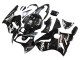 Carenado Moto Kawasaki ZX12R 2000-2001 - Negro Brillante Blanco Elf Nieve