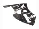 Carenado Moto Kawasaki ZX12R 2000-2001 - Negro Brillante Blanco Elf Nieve