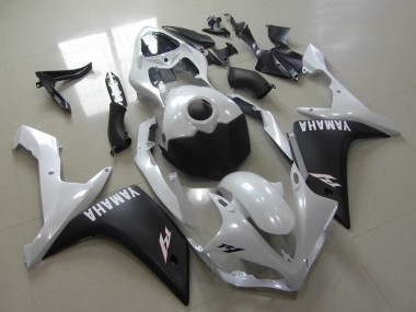 Carenado Moto Yamaha YZF R1 2007-2008 - Blanco Negro Mate