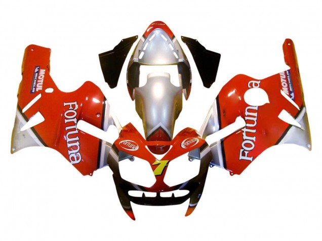 Carenado Moto Kawasaki ZX12R 2002-2006 - Rojo Plata Fortuna