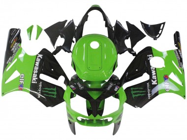 Carenados Moto Kawasaki ZX12R 2002-2006 - Verde Negro Brillante Elf Touch4 Monstruo