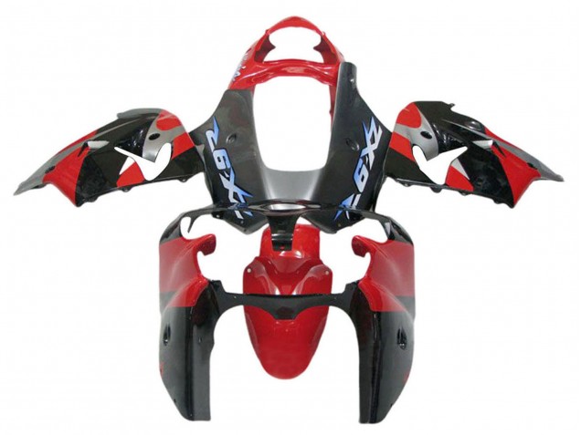 Carenado Moto Kawasaki ZX12R 2002-2006 - Rojo Negro Azul
