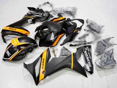 Carenado Moto Honda CBR650R 2019-2020 - Negro Mate Amarillo Blanco