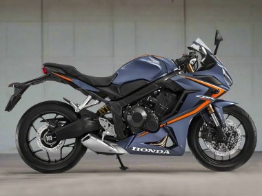 Carenado Moto Honda CBR650R 2019-2020 - Azul Oscuro Brillante Naranja Negro