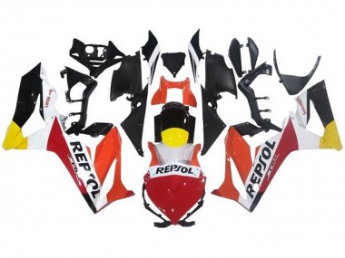 Carenado Moto Honda CBR650R 2019-2020 - Naranja Blanco Rojo Amarillo Negro Brillante Repsol