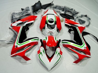 Carenado Moto Honda CBR650R 2021-2023 - Blanco Rojo Verde Negro