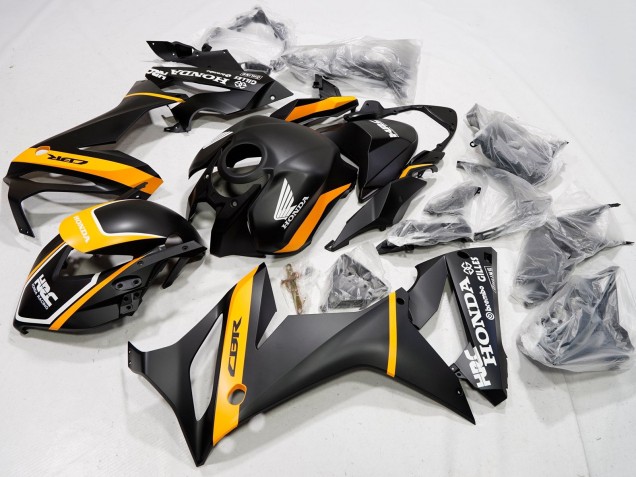 Carenado Moto Honda CBR650R 2021-2023 - Negro Mate Amarillo HRC