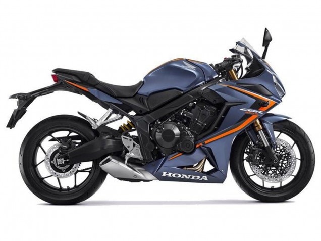 Carenado Moto Honda CBR650R 2021-2023 - Azul Mate Oscuro Naranja Negro