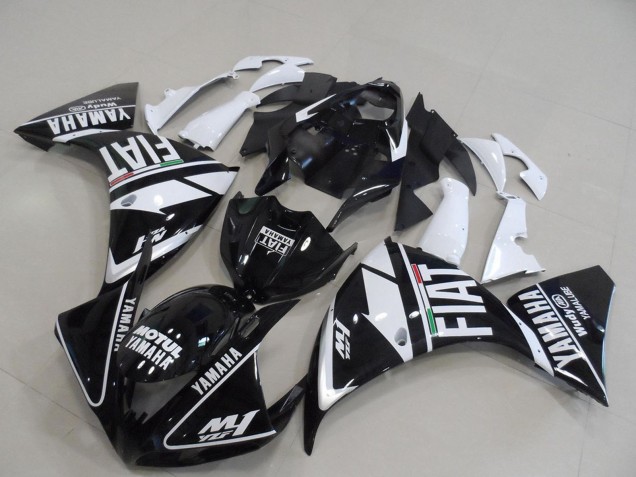 Carenado Moto Yamaha YZF R1 2009-2011 - Blanco Negro Motul Fiat