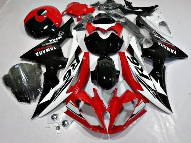 Carenado Moto Yamaha YZF 600 R6 2008-2016 - Blanco Rojo Negro Brillante Motul Michelin