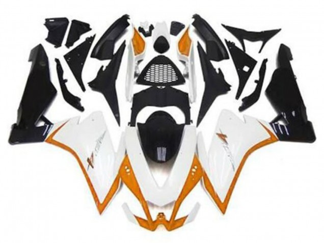 Carenado Moto Aprilia RSV4 1000 2009-2015 - Blanco Naranja Negro