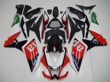 Carenado Moto Aprilia RSV4 1000 2009-2015 - Rojo Blanco Negro Verde Gris