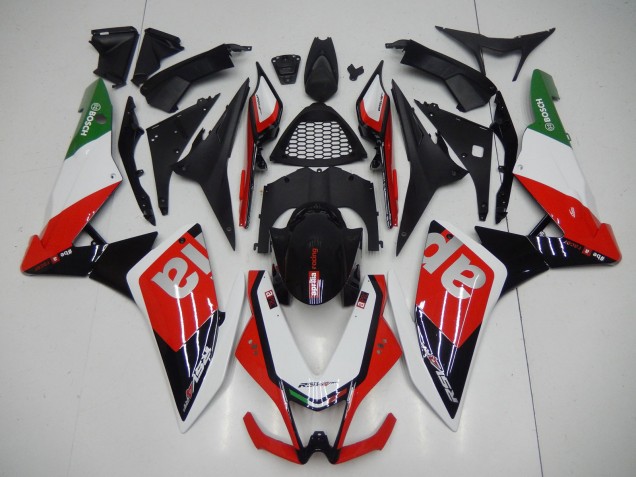Carenado Moto Aprilia RSV4 1000 2009-2015 - Rojo Blanco Negro Verde Gris