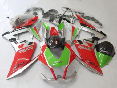 Carenados Moto Aprilia RSV4 1000 2009-2015 - Rojo Plata Verde Negro