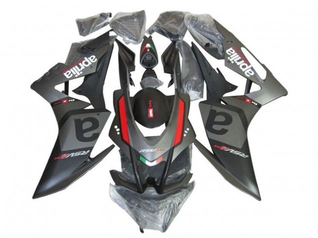 Carenado Moto Aprilia RSV4 1000 2009-2015 - Negro Mate Gris Rojo