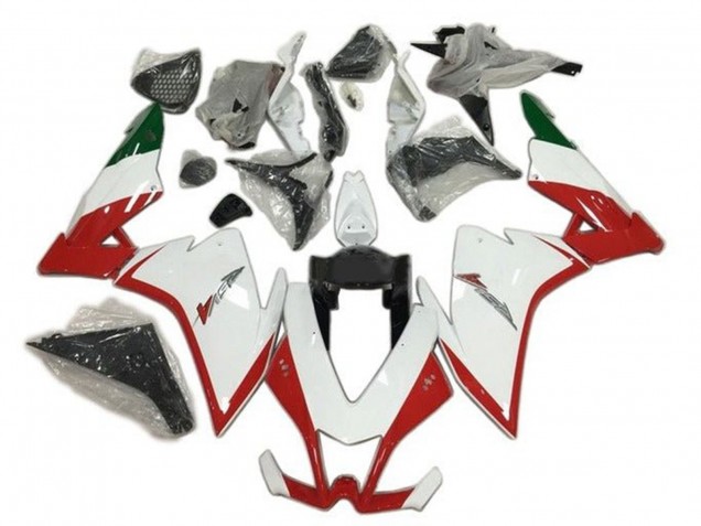 Carenado Moto Aprilia RSV4 1000 2009-2015 - Rojo Blanco Verde