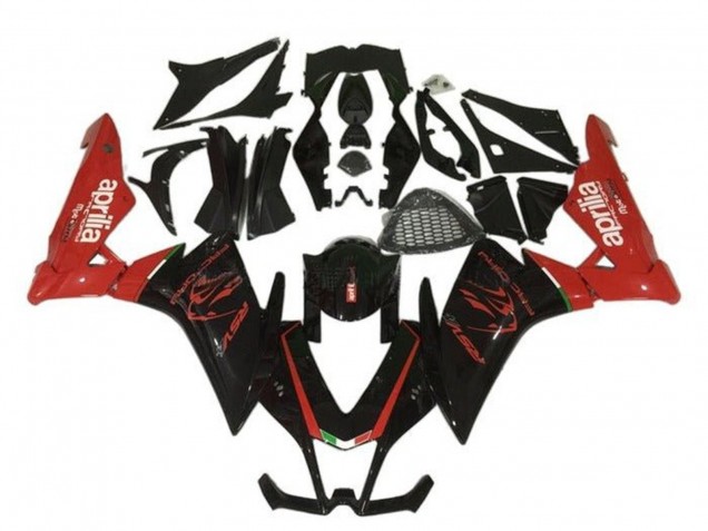 Carenados Moto Aprilia RSV4 1000 2009-2015 - Negro Rojo