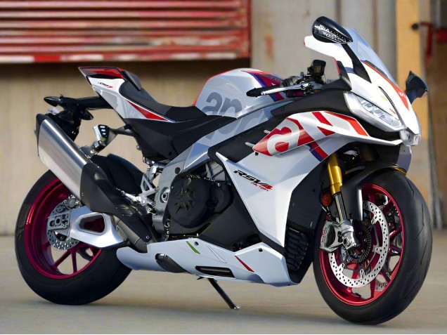 Carenado Moto Aprilia RSV4 1100 2021-2024 - Blanco Rojo Azul